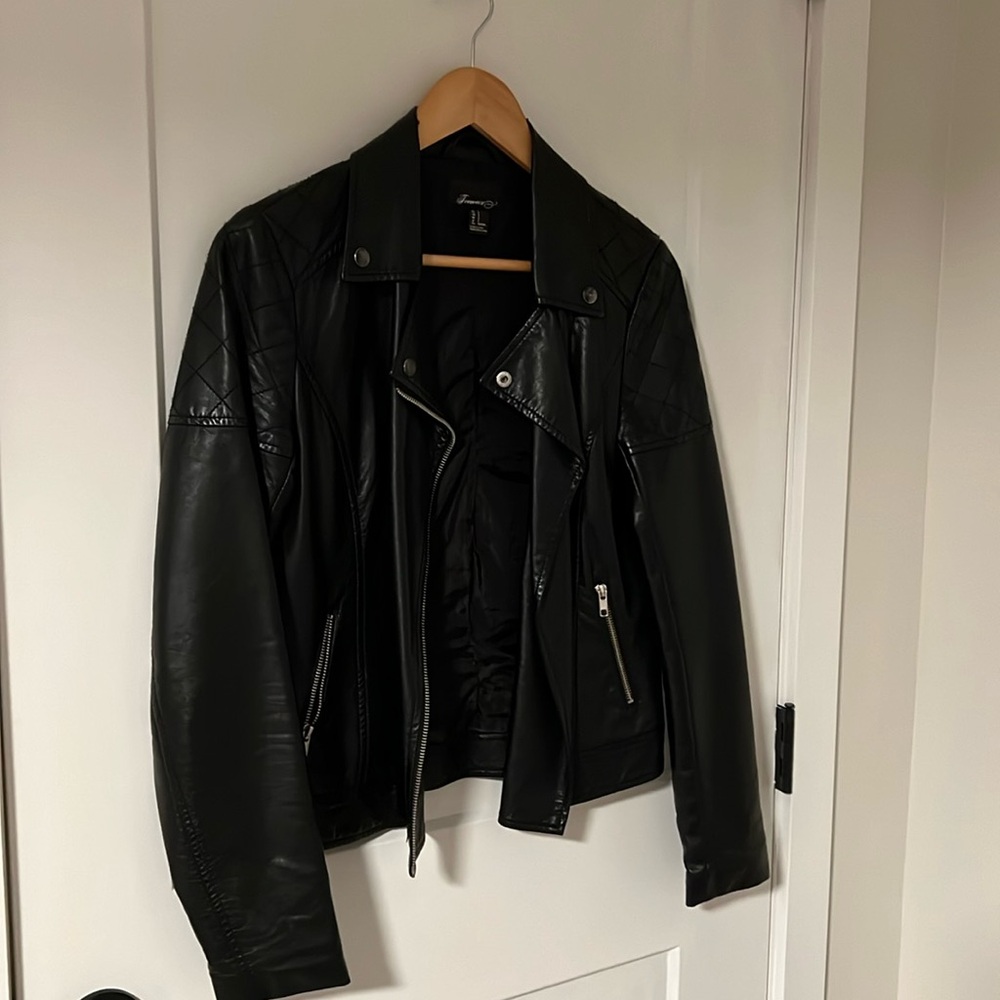 Vegan Leather Moto Jacket